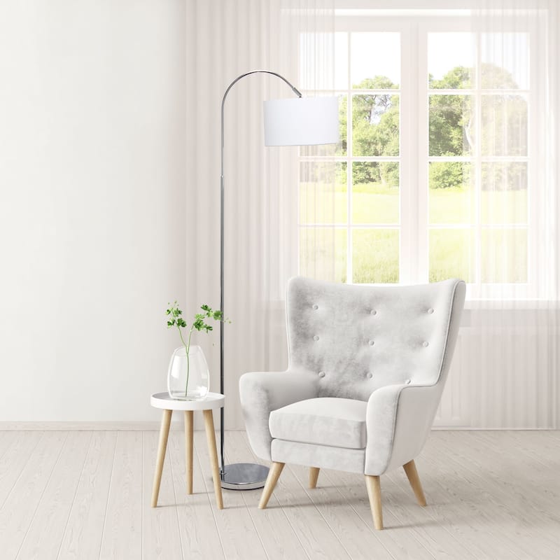 Arched Brushed Nickel Floor Lamp