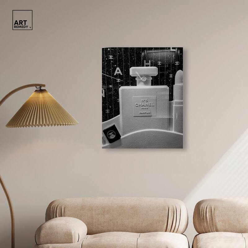 Sculptural Number 5 Canvas by Art Remedy, Gallery Wrapped