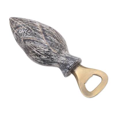 Novica Handmade Young Lotus Wood Bottle Opener
