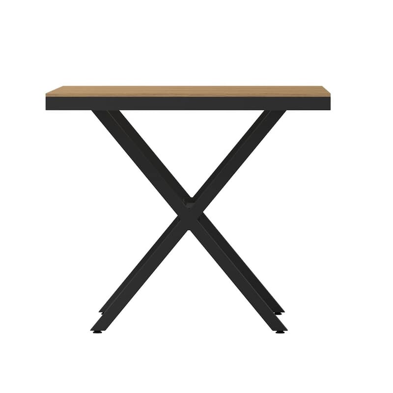 Commercial Grade Polyresin Slat Outdoor Patio Table