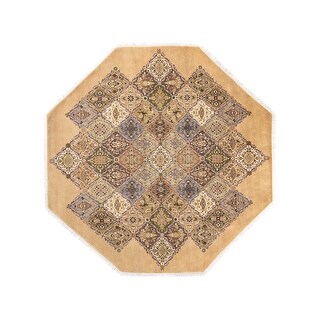 Overton Hand Knotted Wool Vintage Inspired Traditional Mogul Yellow ...