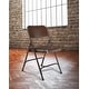 preview thumbnail 8 of 10, NPS (Pack of 4) 200 Series- Premium All-steel Folding Chairs Brown