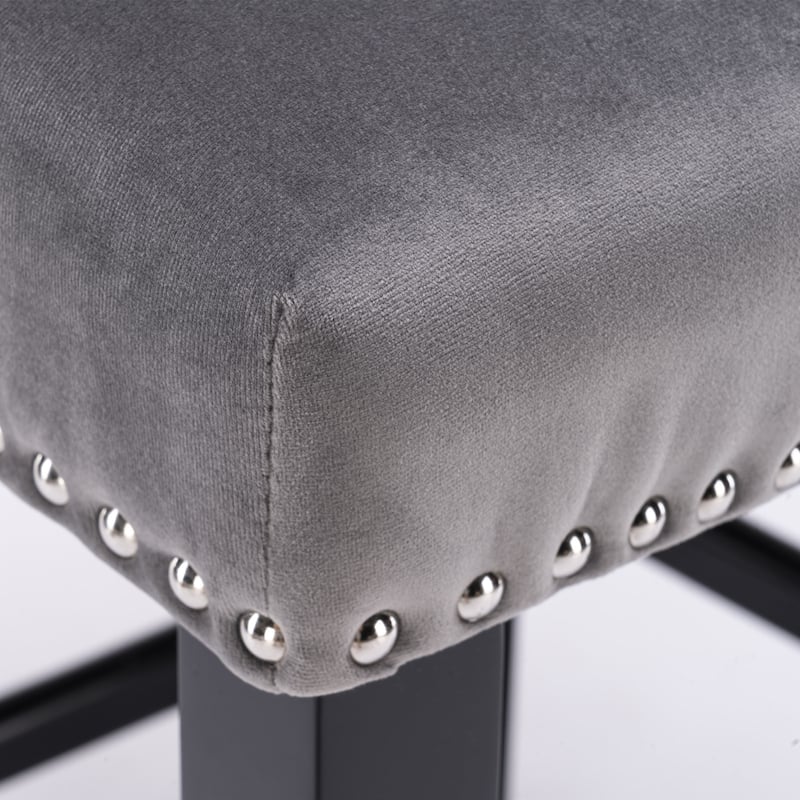 Upholstered Wing-Back Barstools,Leisure Style Bar Chairs