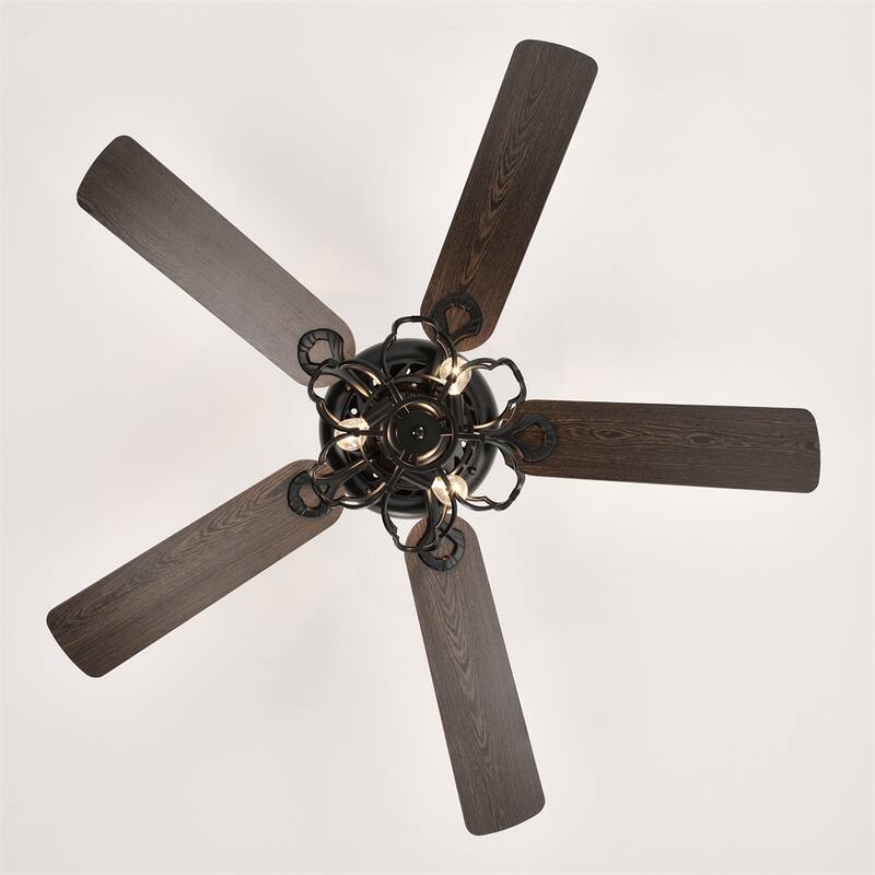 Low Profile Ceiling Fan Light with Remote and Reversible Motor