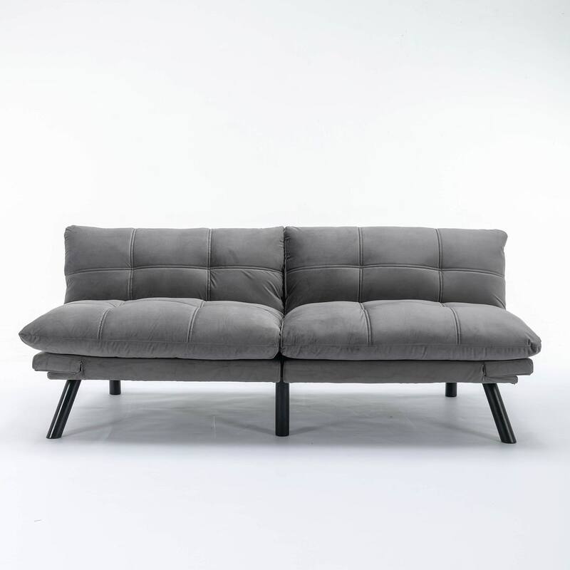Modern Upholstered 2-Seater Sofa Bed with Adjustable Backrest and Armrests - 70:l