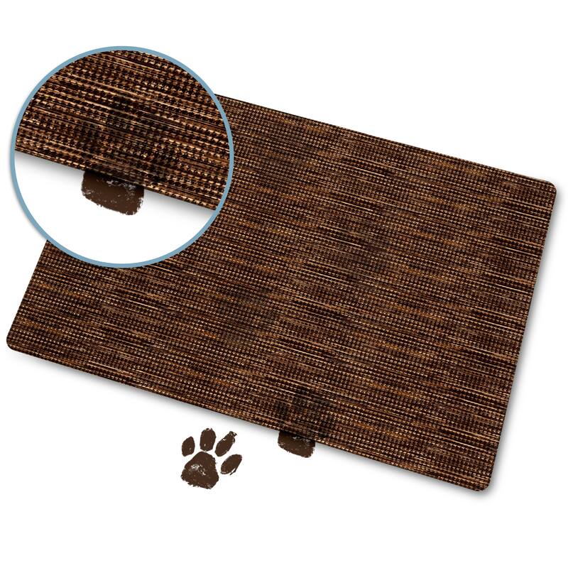SoHome Smooth Step Houndstooth Machine Washable Utility Mat, 24"x35"