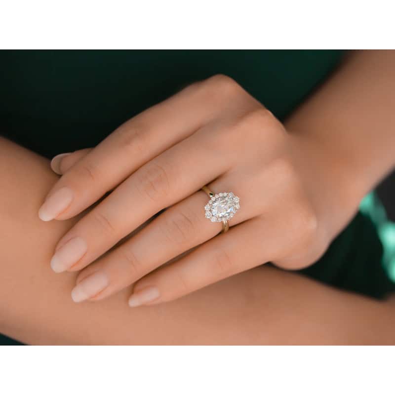 Annello by Kobelli 14k Gold Forever One Ophelia Engagement Ring (DEF/VS, DEF/VS)