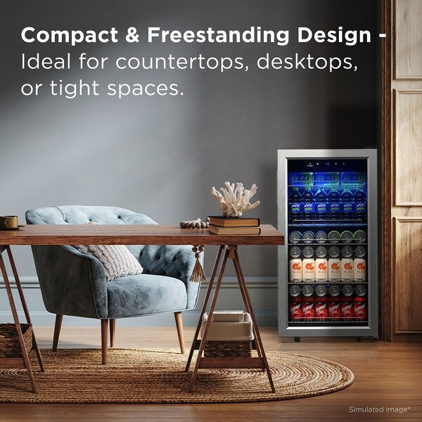 TCL 121-Can 3.0 Cu. Ft. Freestanding Beverage Cooler with Digital