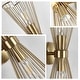 preview thumbnail 11 of 30, 2-Light Black/Gold Wall Sconces 16 Inch Modern Wall Sconce - N/A