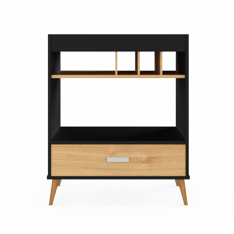 Boahaus Modern Bar Cabinet Wine Storage & Glassware Shelf