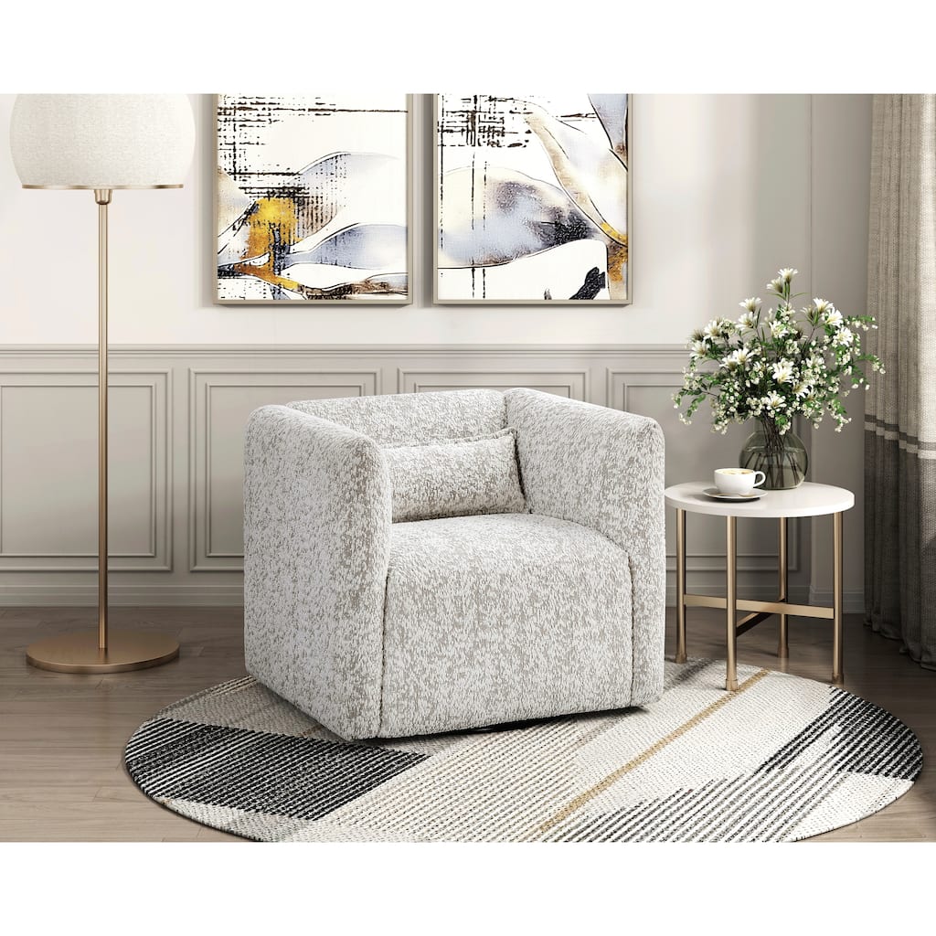 Comfortable Swivel Chair with Plush Upholstery for Relaxing Moments