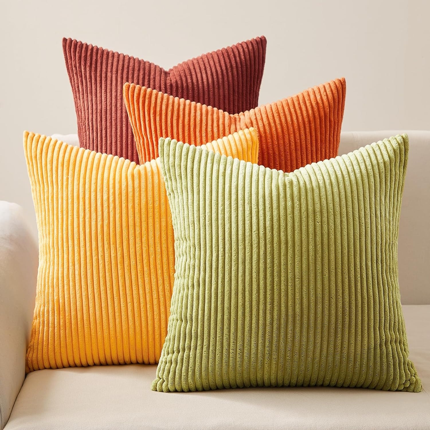 Burnt orange accent pillows top