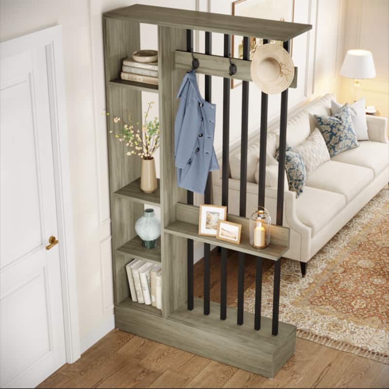 71" Modern Wall Room Divider for Home & Office Decorative - 39.37" W x 11.81" D x 70.87" H