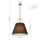 preview thumbnail 73 of 91, Mid Century 4-Light Conical Fabric Shade Lantern Pendant Ambient Light