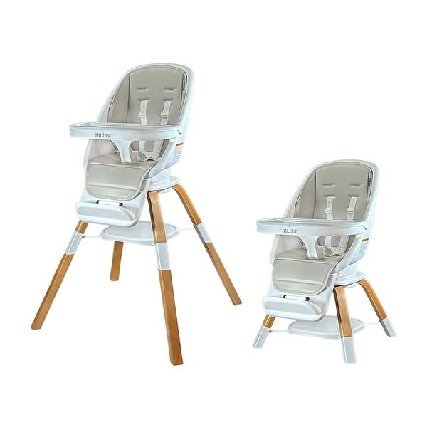 slide 2 of 28, TruBliss 2-in-1 Turn-A-Tot High Chair with 360 Swivel Earl Grey