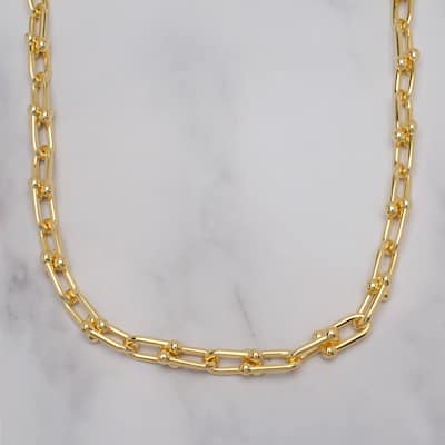 Victoria Townsend Gold Plated Bridle Link Necklace