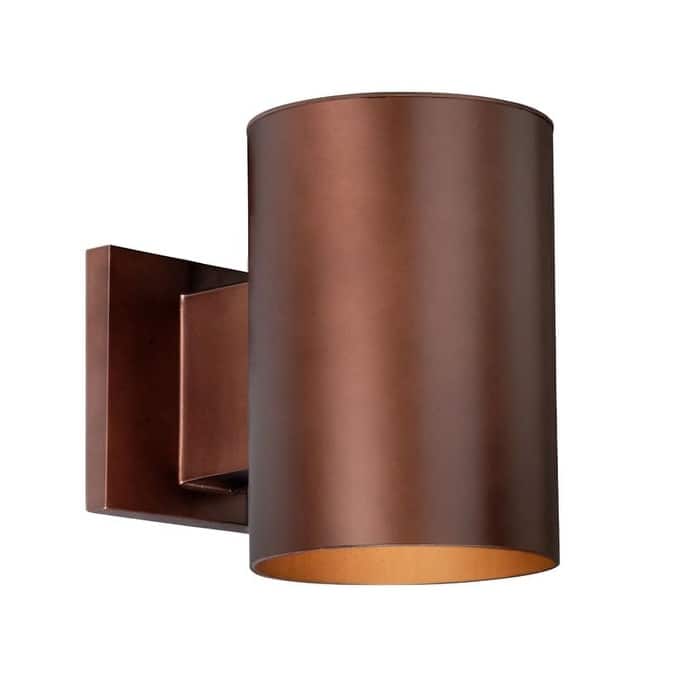 James Allan Bennett 7" Tall Outdoor Wall Sconce - Bronze