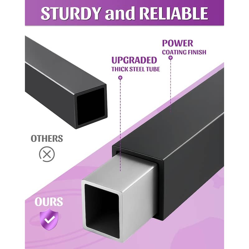 Home Gym Storage Rack for Workout Equipment - 12.6"D x 17.1"W x 34.8"H