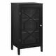 preview thumbnail 2 of 11, Linon Ava Black Small Cabinet with Glass Door