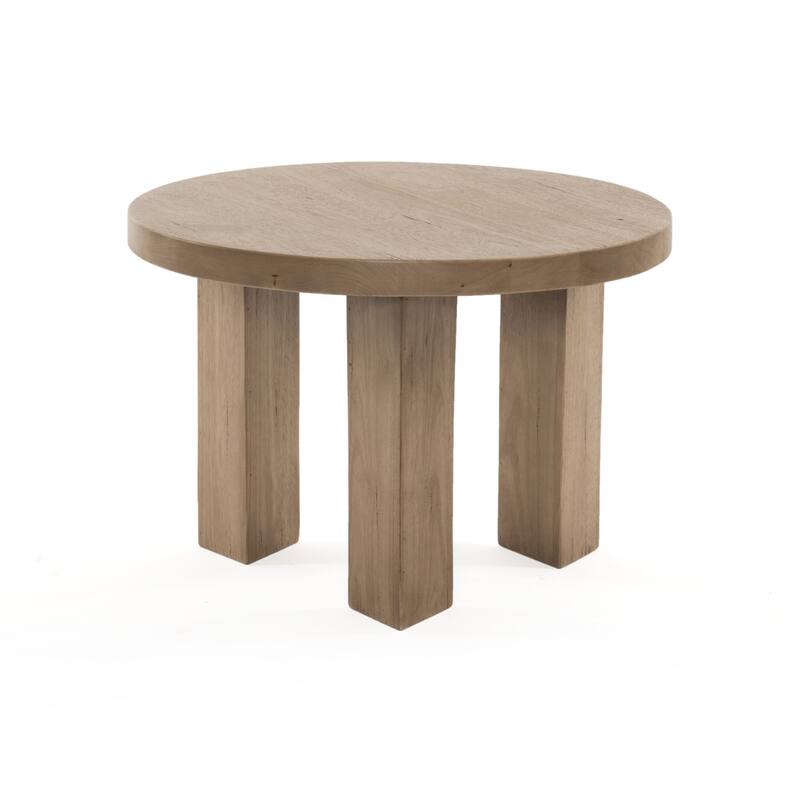 Gunn End Table-Light Brushed Parawood