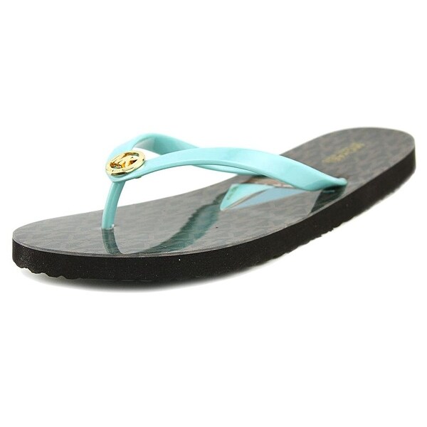 Michael Kors Womens Icy Open Toe Beach, Blue, Size 6.0