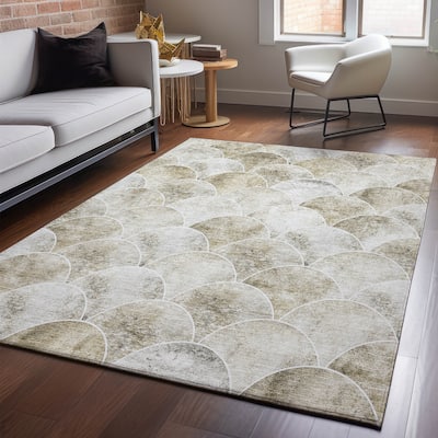 Premium Washable Super Soft Contemporary Geo Mayfield Rug
