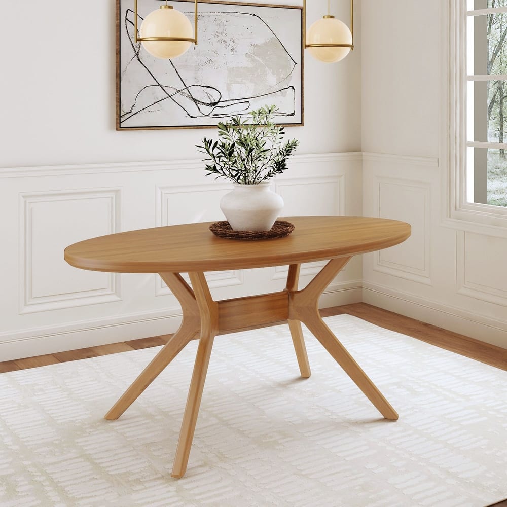 Solid Wood Oval 62" Dining Table