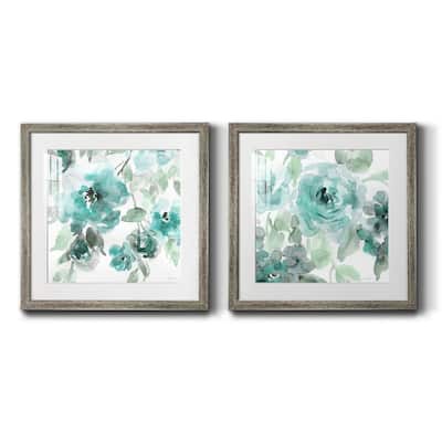 Belle's Teal I- Premium Framed Print - Ready to Hang - Multi-Color