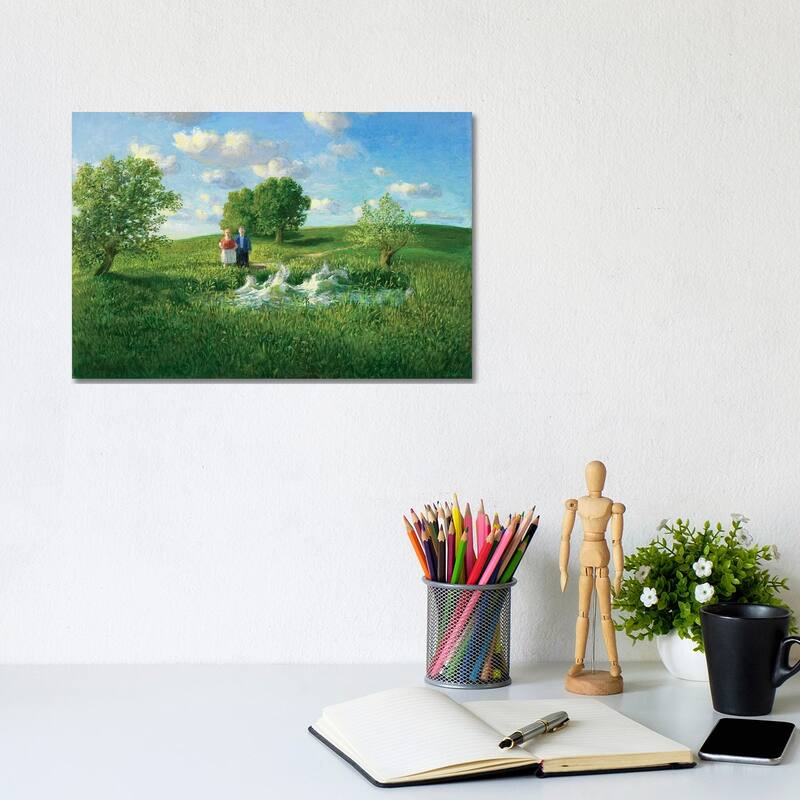 iCanvas "Restless Pond" by Michael Sowa Canvas Print - 8x12x0.75