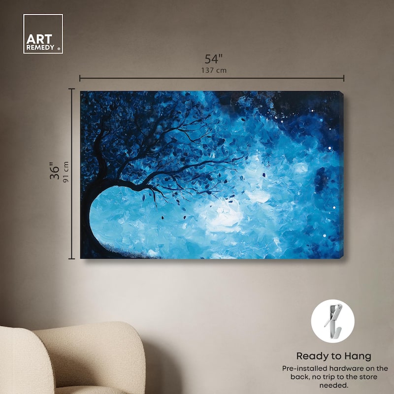 Fire and Ice Tree II Canvas by Art Remedy, Gallery Wrapped