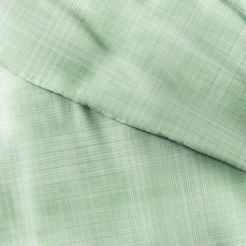 Becky Cameron Oversized Thatch 3-piece Patterned Duvet Cover Set - Forest - King