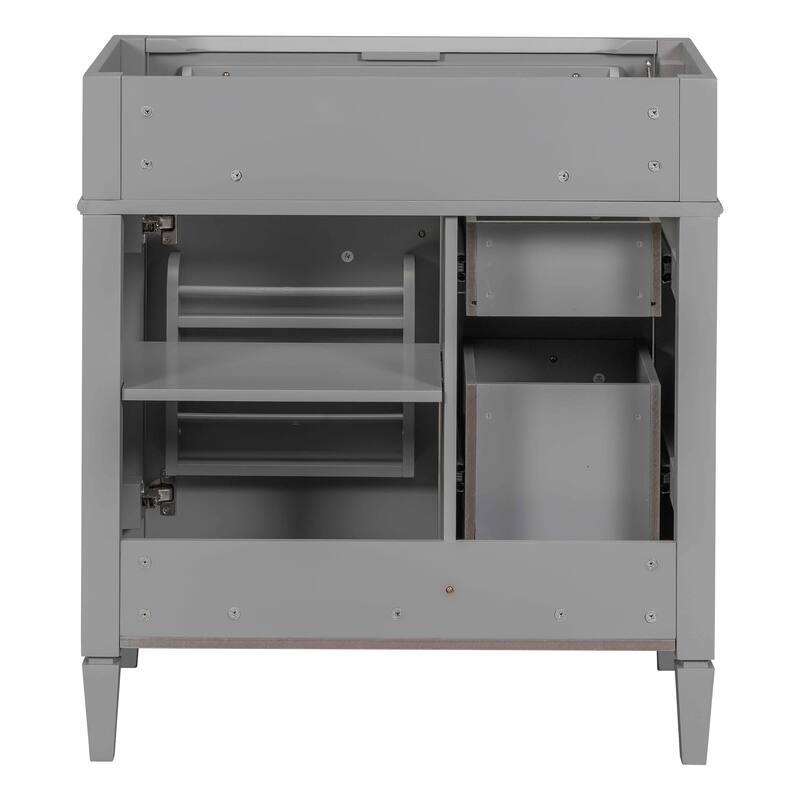 29" Bathroom Vanity with 2 Drawers and Tip-out Drawer (No Sink)