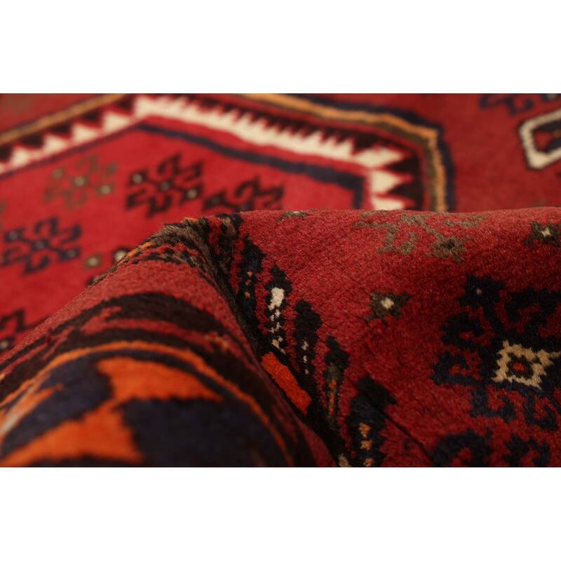 ECARPETGALLERY Hand-knotted Andelz Dark Red Wool Rug - 3'3 x 4'10