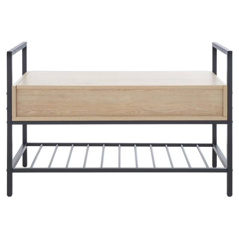 SAFAVIEH Polymnia Storage Bench - 35" W x 16" D x 24" H - 35Wx16Dx24H
