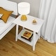 preview thumbnail 13 of 17, Max and Lily Mid-Century Modern End Table Nightstand with Shelf