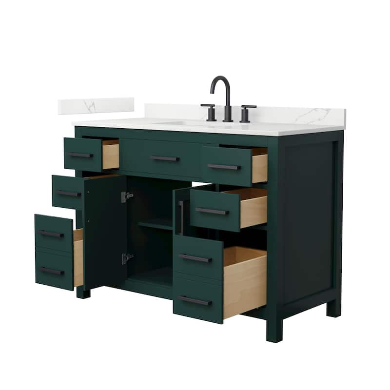 Wyndham Collection WCG2424-48S-QTZ-US3MXX Beckett 48" Free Standing
