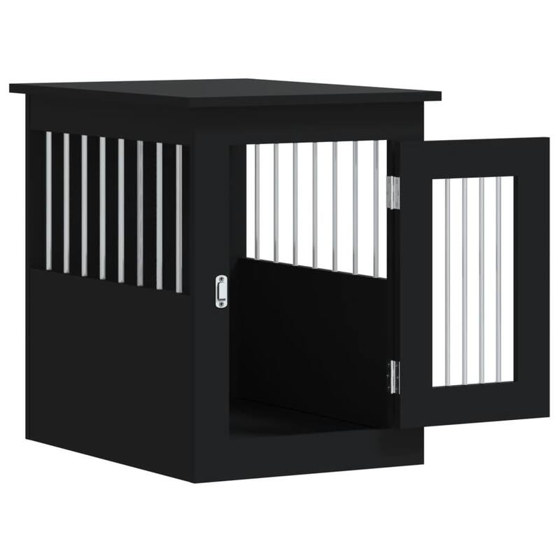 vidaXL Dog Crate with Door Doghouse Puppy Kennel Peg Cage Engineered Wood