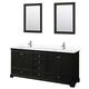 Option Dark Espresso / White Cultured Marble Top /