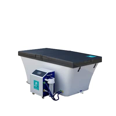 PULSE PolarSpa 67 inch Cold Plunge Tub with Chiller and Heater, Filtration System and Cover