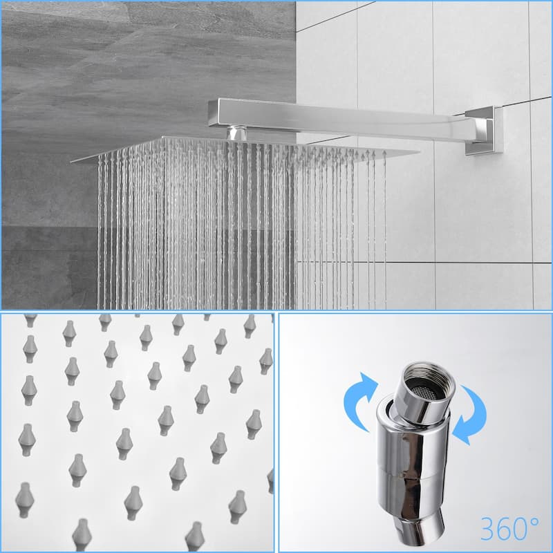 Wall Mounted Dual Shower Head Shower Set