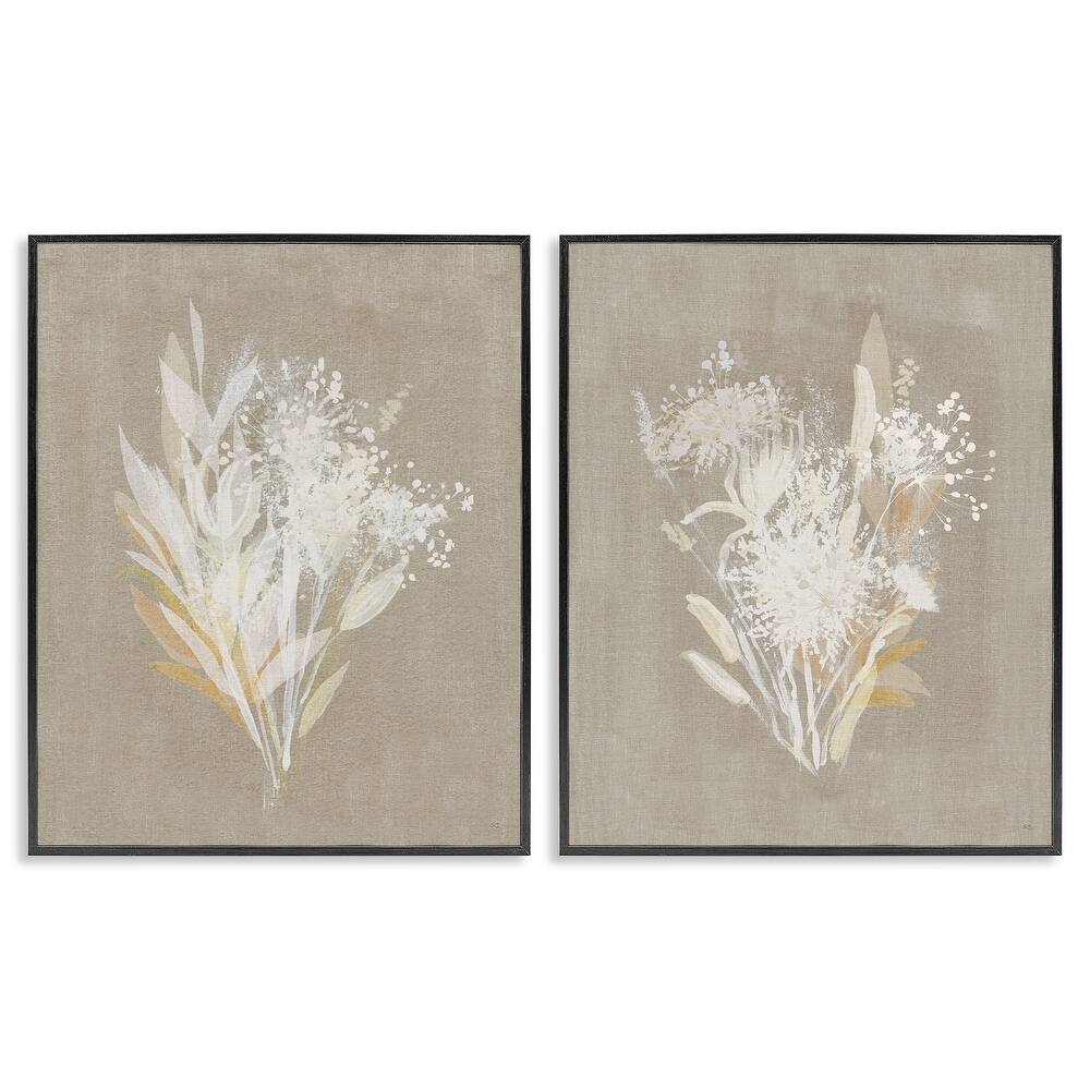 Stupell Natural Herb Impression Framed Giclee Art Design By Susan Jill (Set of 2)