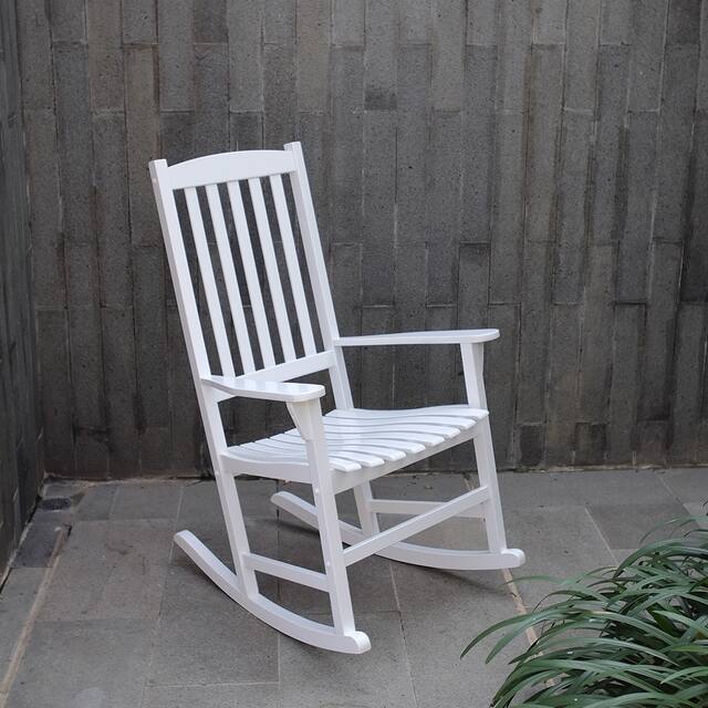 Cambridge Casual Alston Outdoor Rocking Chair - White