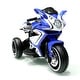 preview thumbnail 13 of 36, 6V Ride-On Motorcycle for Kids with MP3 Music Player, Headlights, and LED Wheels Blue