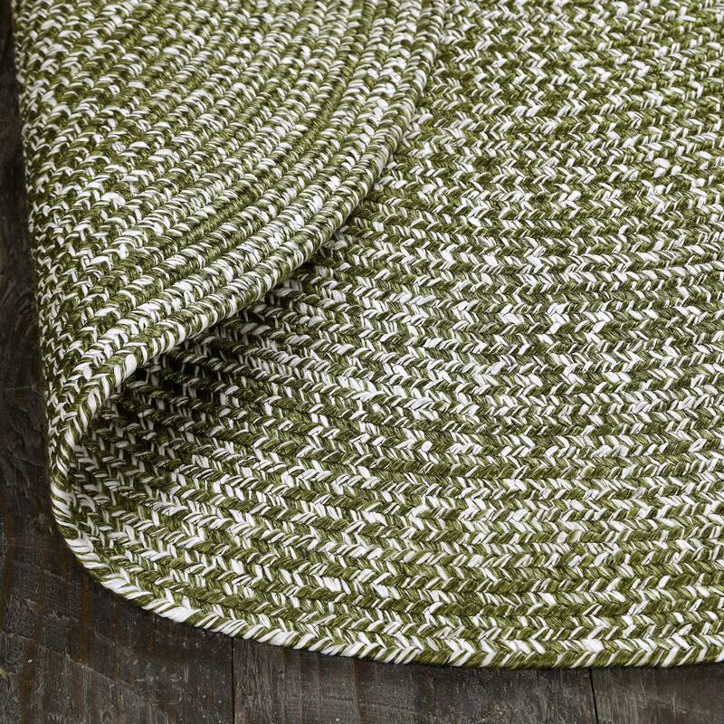 Superior Modern Rustic Bohemian Reversible Multi-Tone Braided Indoor Outdoor Area Rug