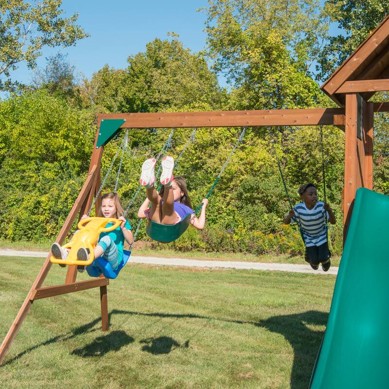 Swing-N-Slide Super Knightsbridge Wood Outdoor Swing Set