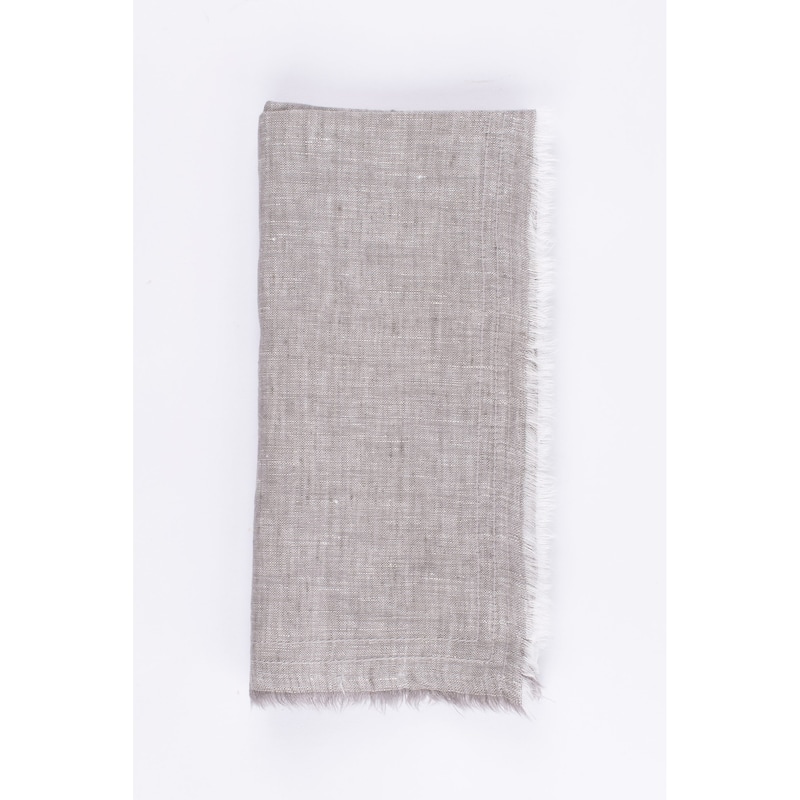 Brighton, Linen Dinner Napkin Set (Set of 4) - Grey Chambray