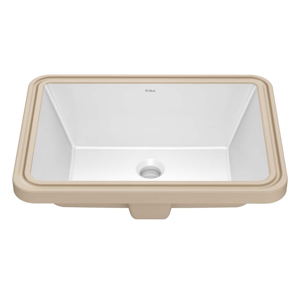Kraus KCU-244 Elavo 20-1/4" Rectangular Vitreous China Undermount