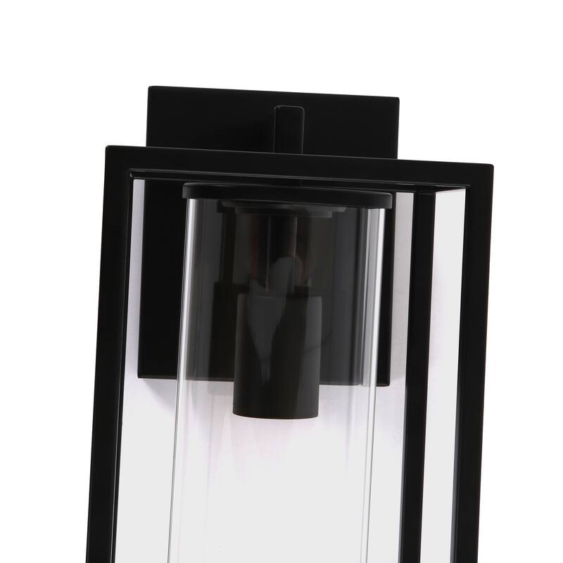 Outdoor Wall Sconce with Clear Glass Shade