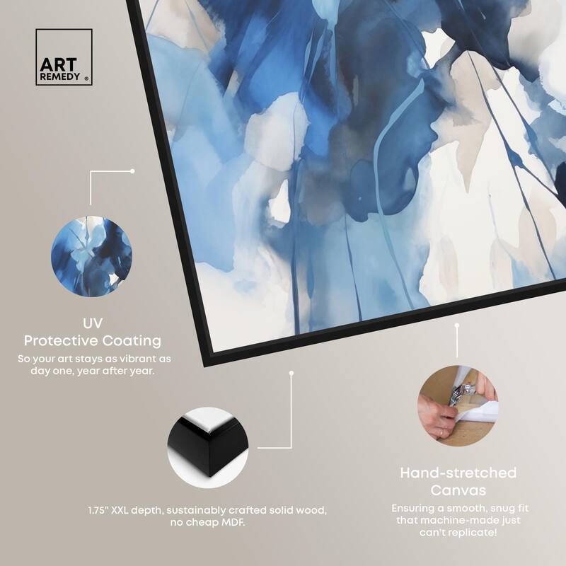 Fleur Bleue I Canvas by Art Remedy