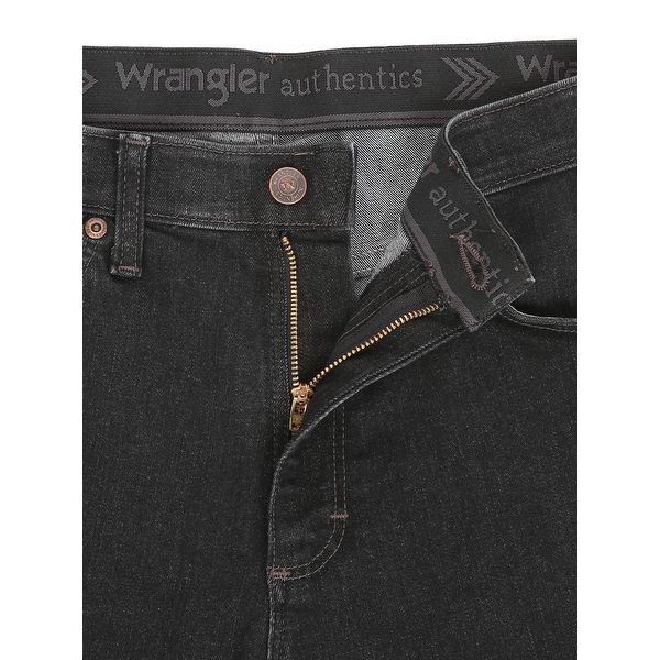 black wrangler relaxed fit jeans